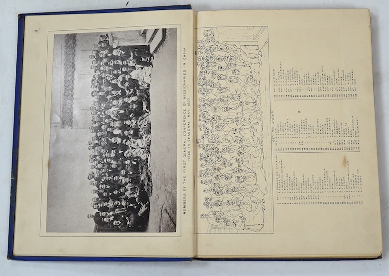 Taylor, J. Hudson (editor) China's Millions. (2nd edition). pictorial vignette title, mounted photo. frontis., engraved text illus. (some full page) and a coloured folded map; original gilt pictorial cloth, ge., 4to. 187